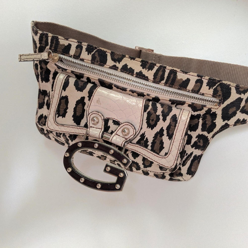 Guess leopard print fanny pack